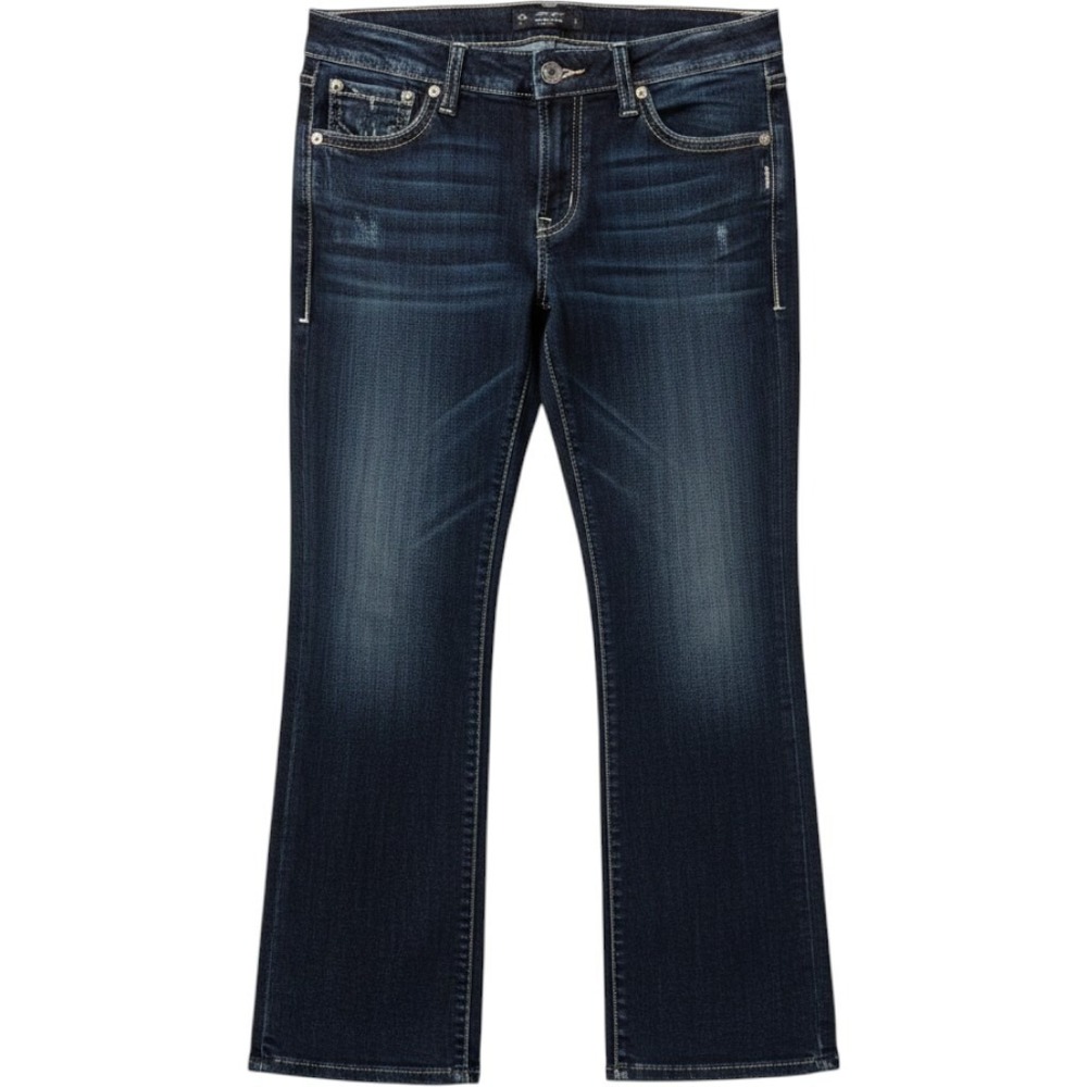 Silver Jeans Co Suki Surplus Women 34x29 Dark Wash Bootcut Curvy Mid Rise Denim